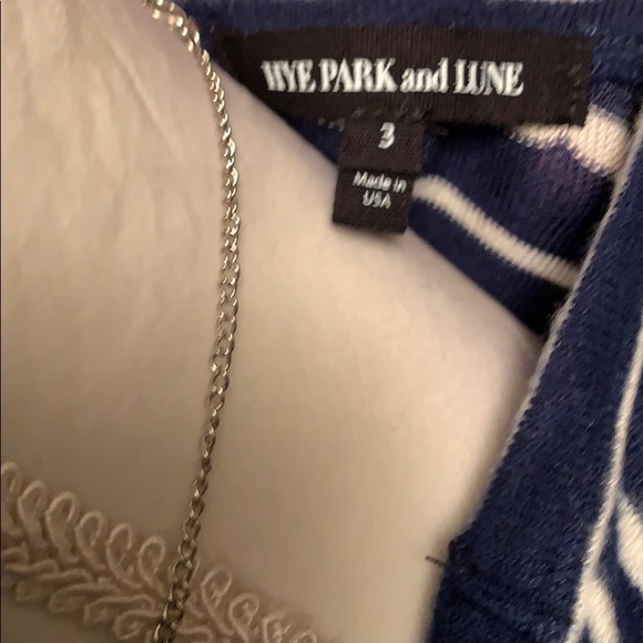 HYE PARK and LUNE SIZE 3 Rachel Dress Navy/White - Picture 8 of 8